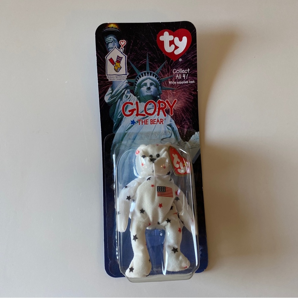 NWT TY Beanie Baby McDonald’s Glory The Bear 1999 Rare Tag Defects 1993